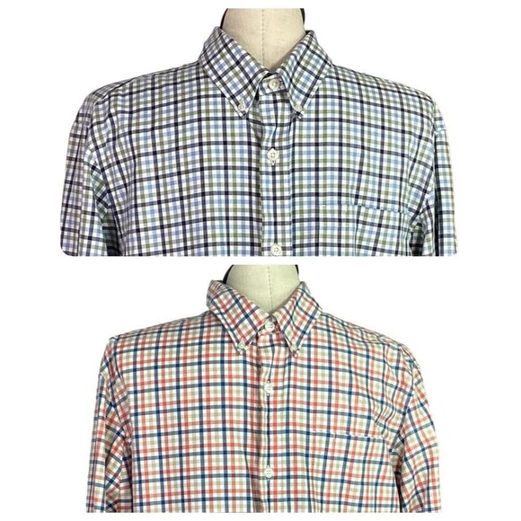 Duluth Trading Shirts Men XL Multicolor Plaid Trim Fit Wrinklefighter Lot of 2 - Picture 10 of 12